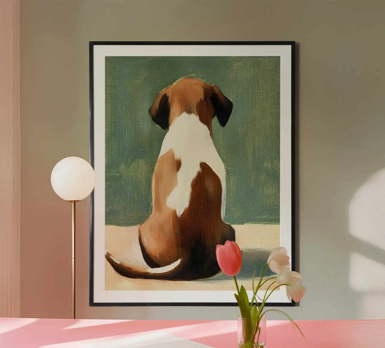 Beagle Dog carta hahnemühle da IamHomeStudio