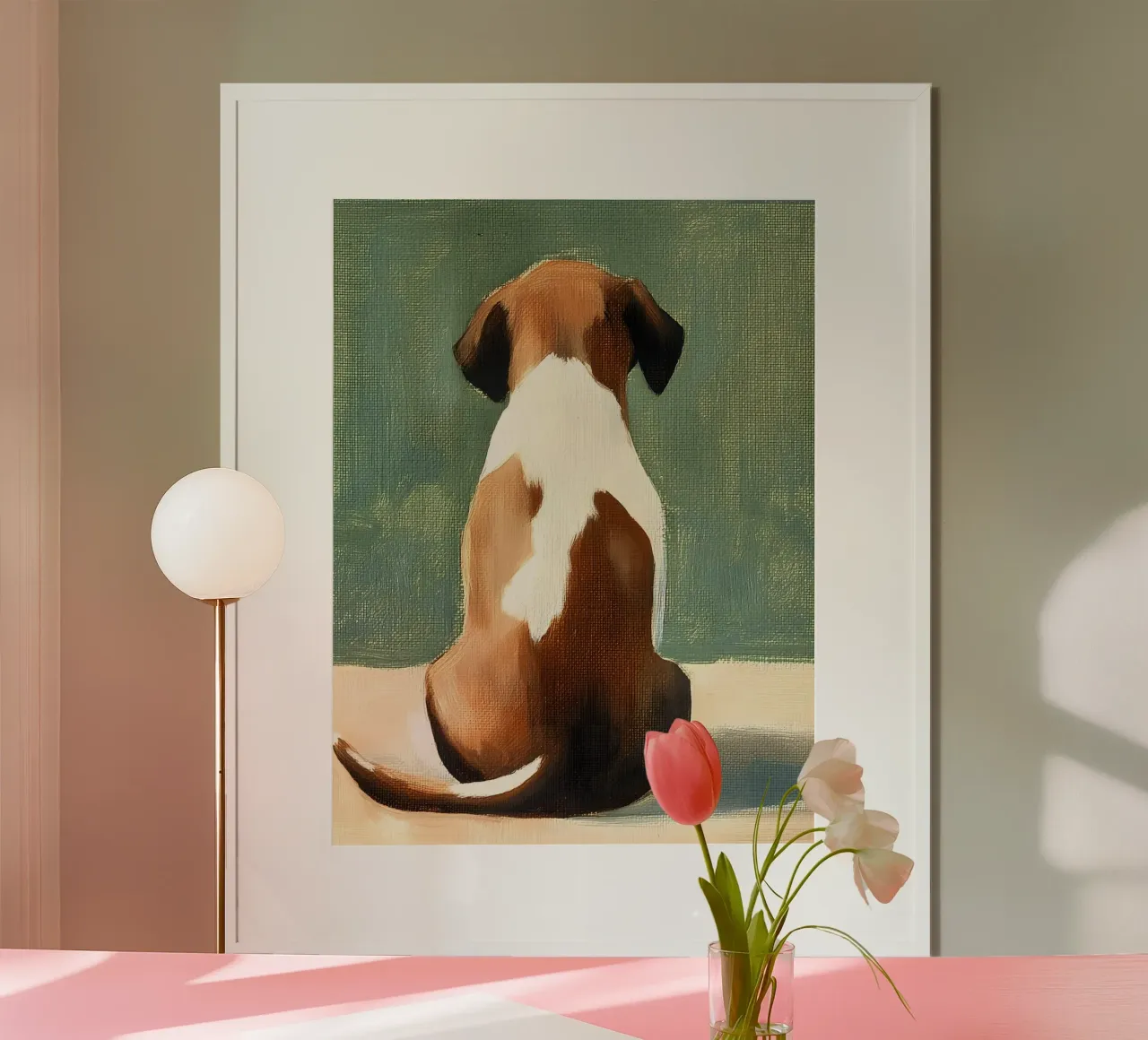 Beagle Dog carta hahnemühle da IamHomeStudio