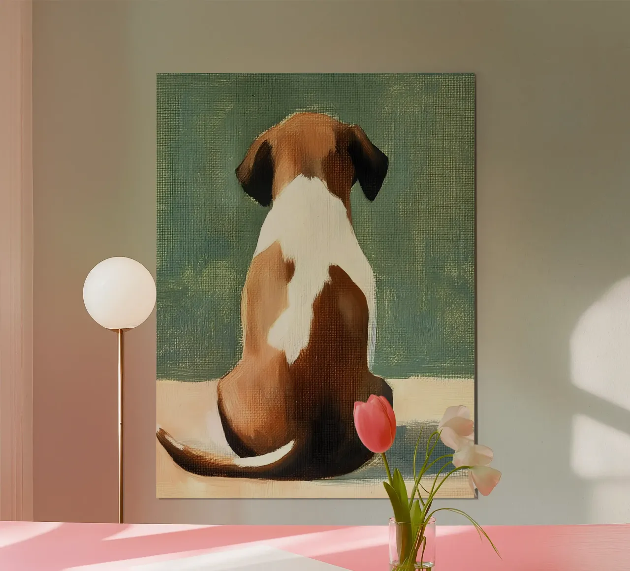 Beagle Dog carta hahnemühle da IamHomeStudio