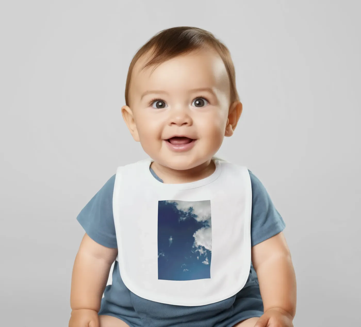 Sky Diving baby bib by Studio Nahili