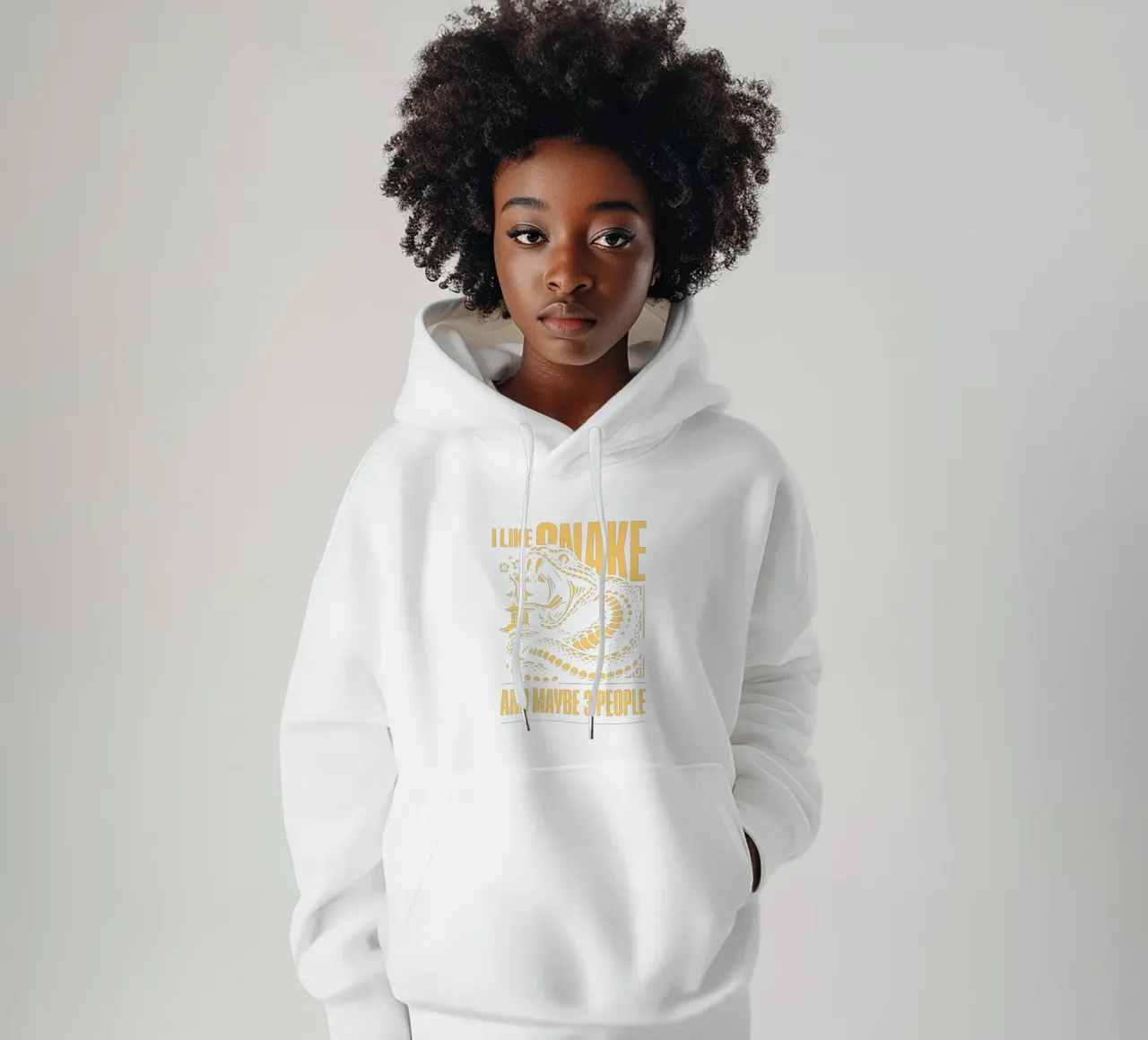 Mi piace Snake e forse 3 persone felpa con cappuccio da Gunawan Rb