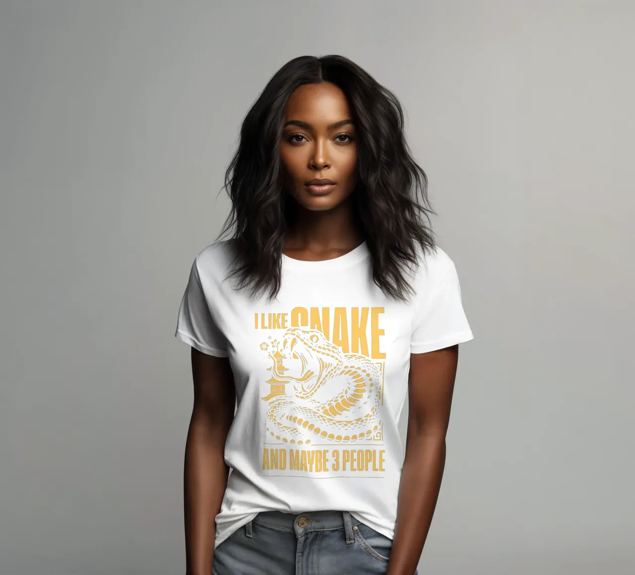 Mi piace Snake e forse 3 persone t-shirt da donna da Gunawan Rb