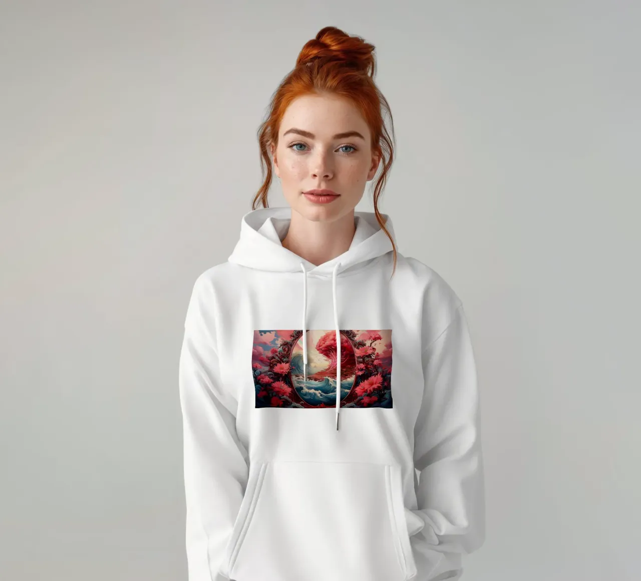 Giappone1 felpa con cappuccio da kimmindmuse