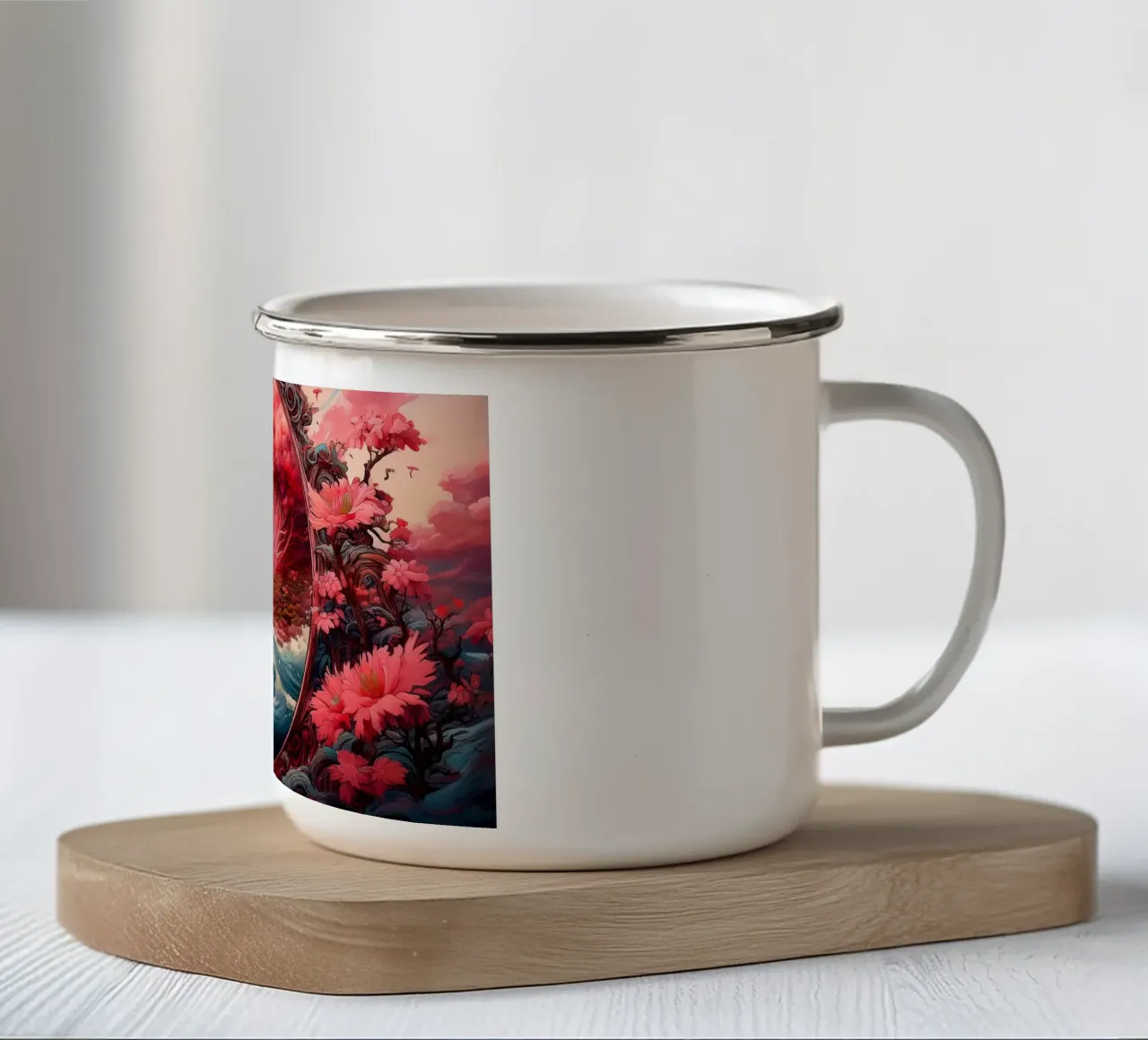 Giappone1 tazza in smalto da kimmindmuse