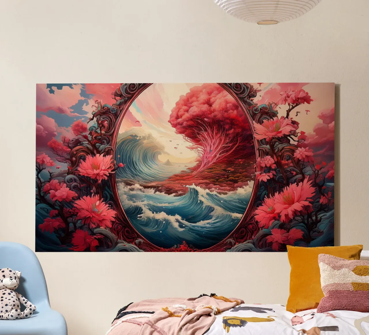 Giappone1 tela con Cornice a cassetta da kimmindmuse