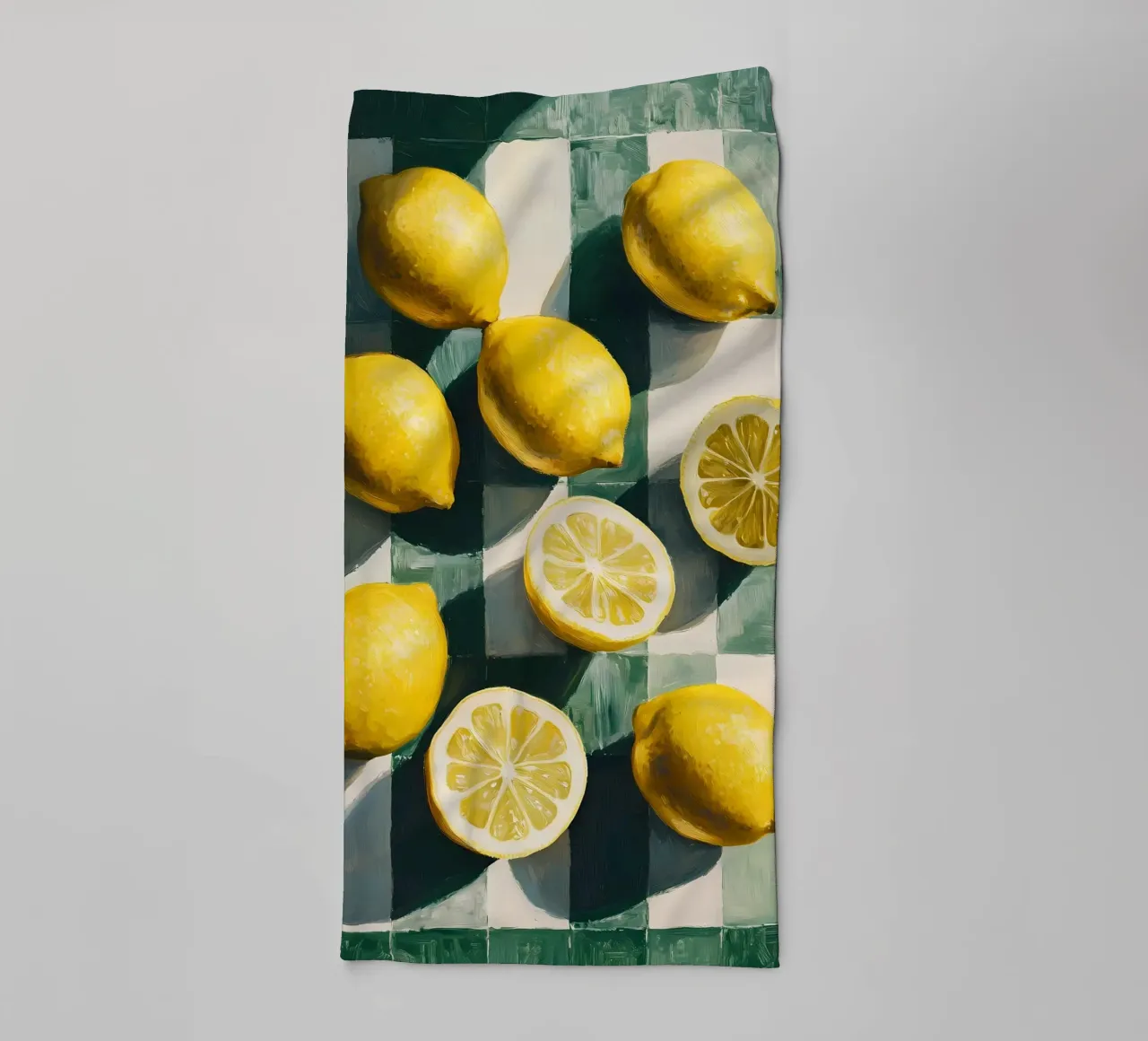 Limones jugosos toalla de baño de IamHomeStudio