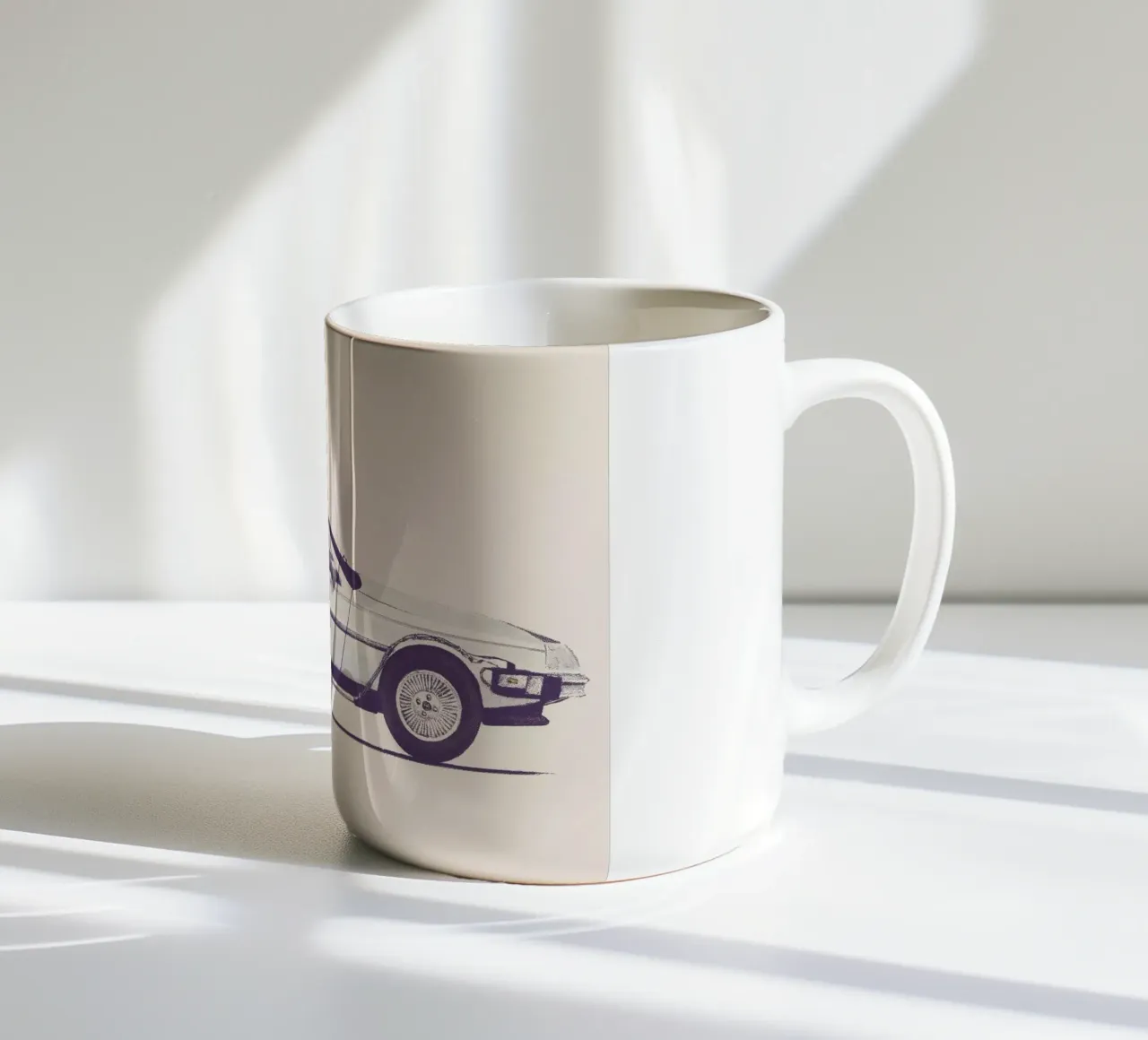 Delorean - Back to the Future tazza in ceramica da Florent Bodart