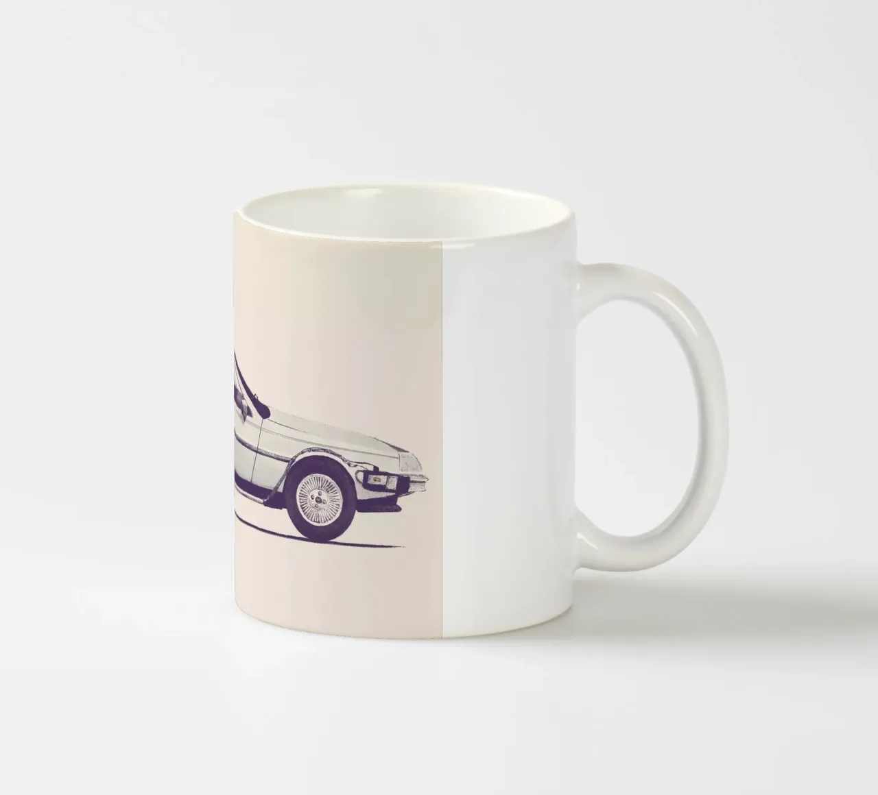 Delorean - Back to the Future tazza in ceramica da Florent Bodart