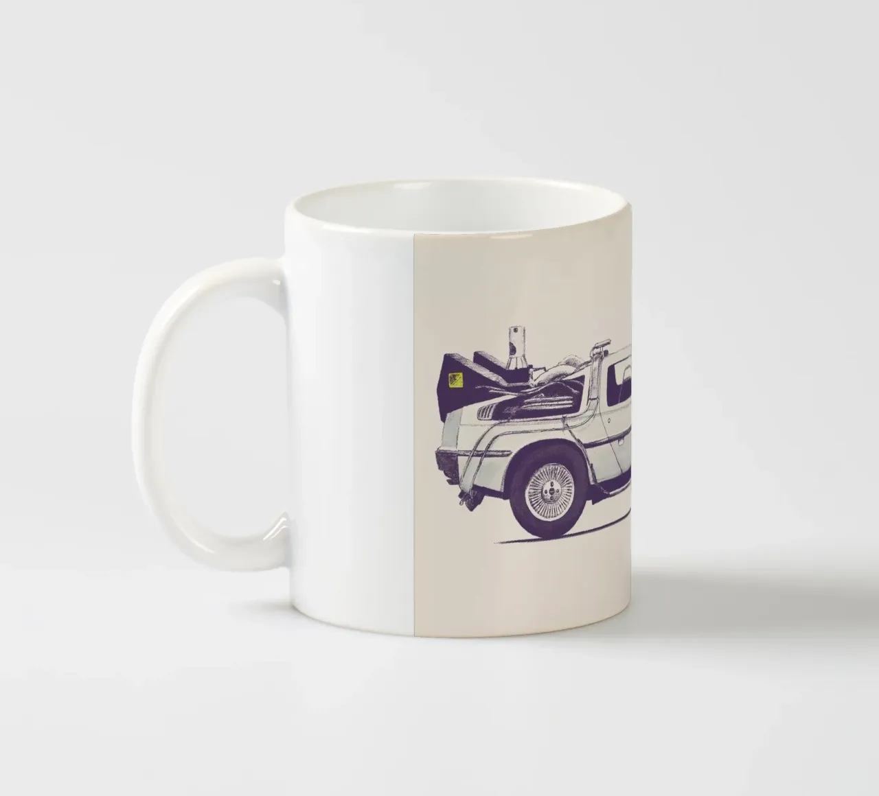 Delorean - Back to the Future tazza in ceramica da Florent Bodart