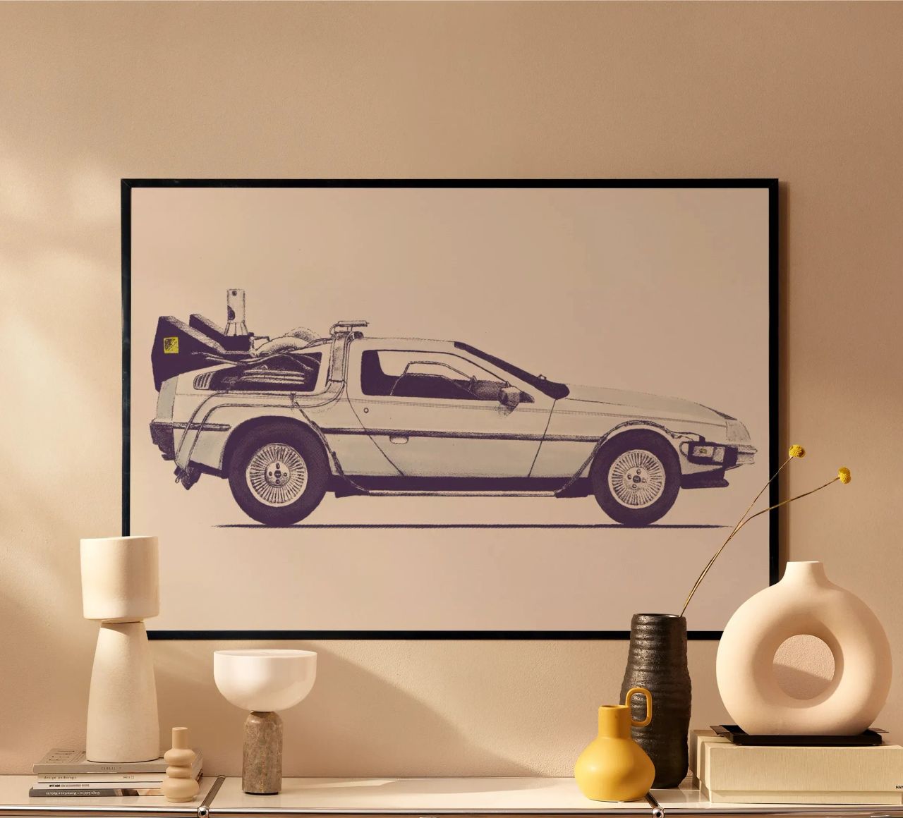 Delorean - Back to the Future poster de Florent Bodart