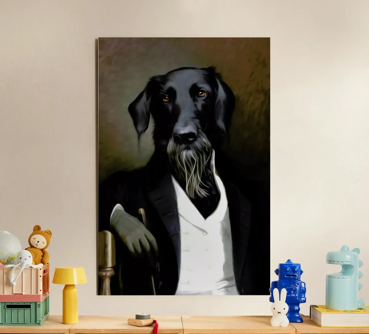 Einstein Beard alluminio dibond da Tein Lucasson