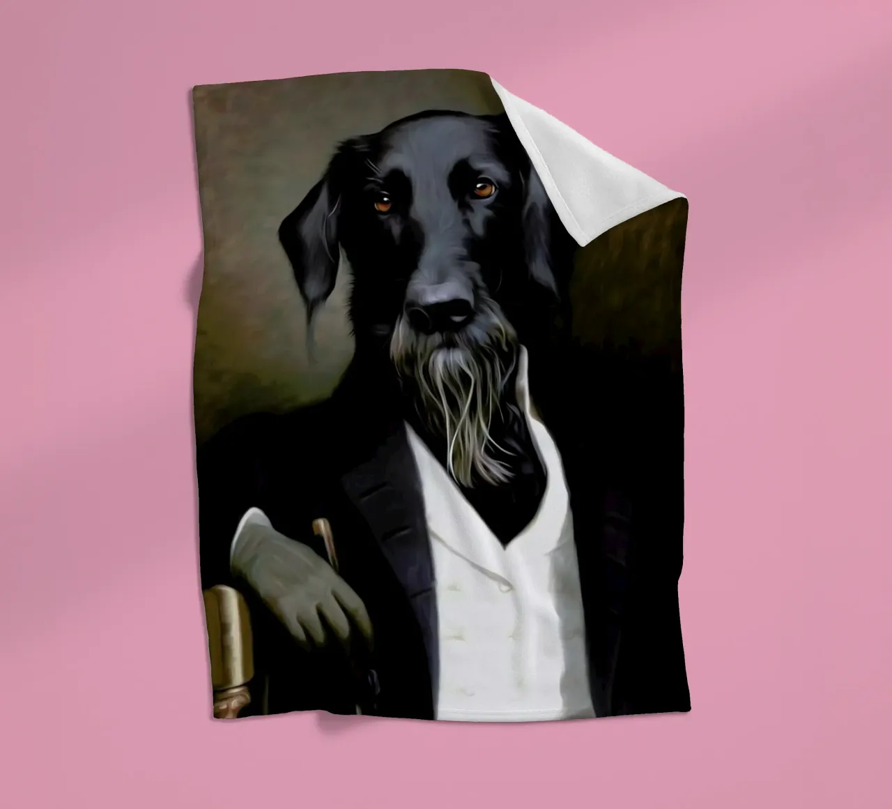 Einstein Beard fleecedeken van Tein Lucasson