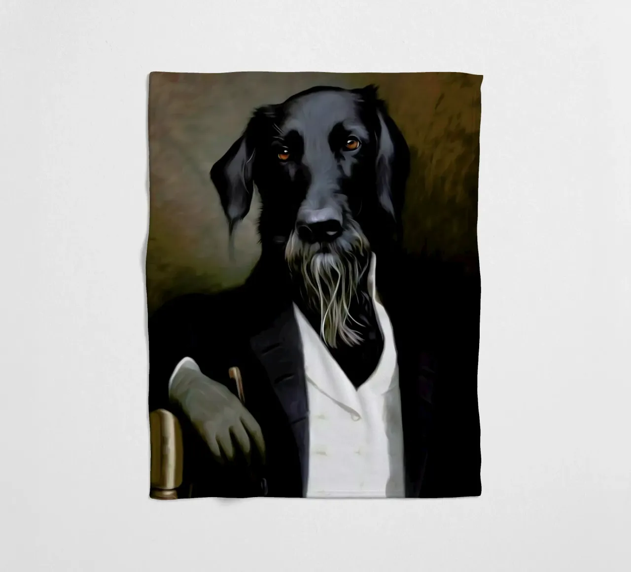 Einstein Beard fleecedeken van Tein Lucasson