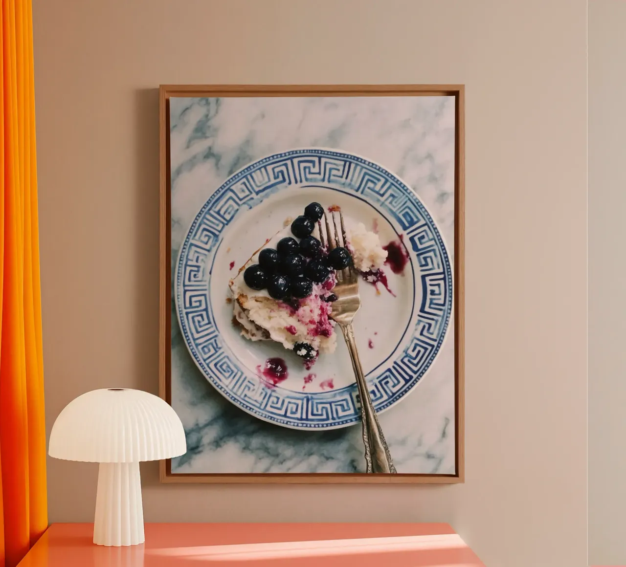 Dessert bessentaart canvas met Baklijst van IamHomeStudio