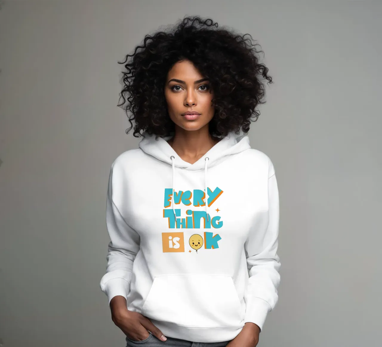 Everything is OK hoodie by Gunawan Rb