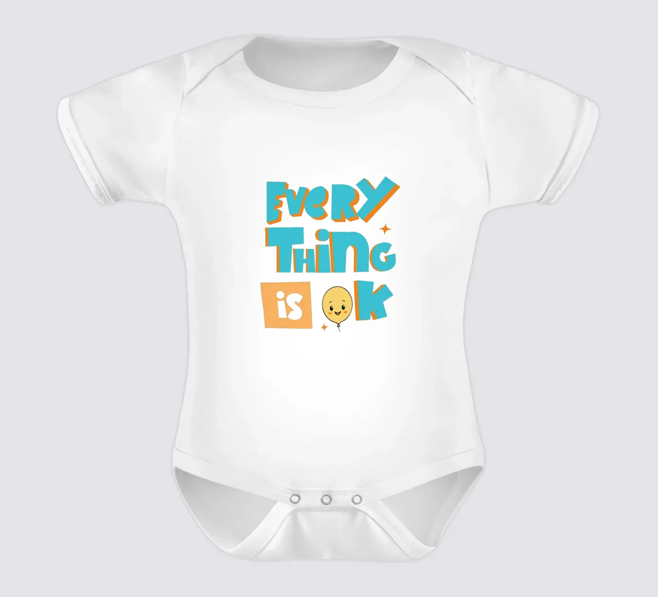 Tutto va bene body neonato maniche corte da Gunawan Rb