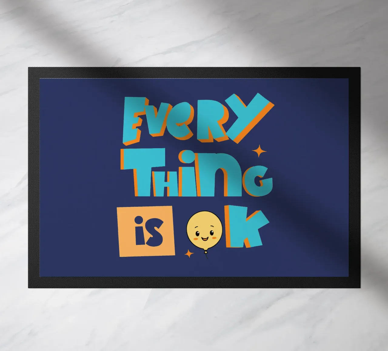 Everything is OK doormat by Gunawan Rb