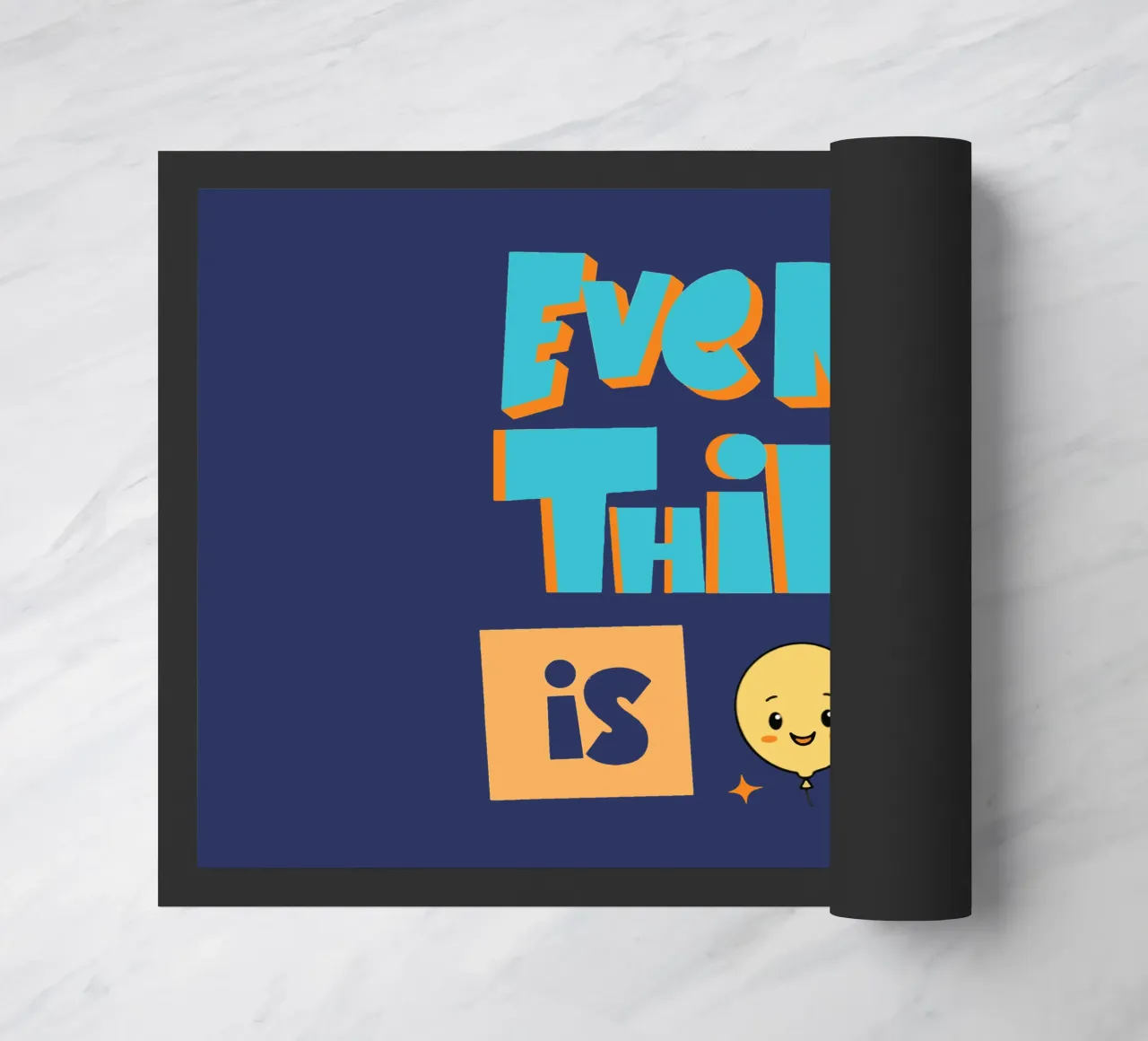 Everything is OK doormat by Gunawan Rb