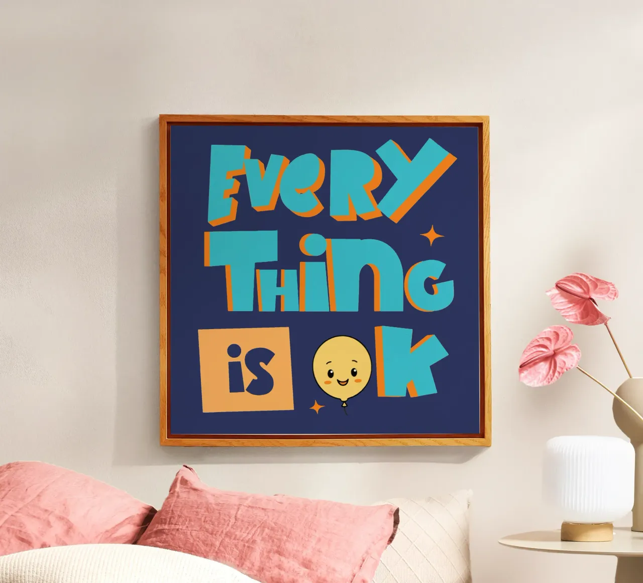 Tutto va bene plexiglass con Cornice Artbox da Gunawan Rb