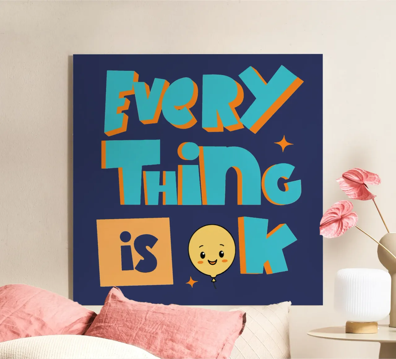 Tutto va bene plexiglass con Cornice Artbox da Gunawan Rb