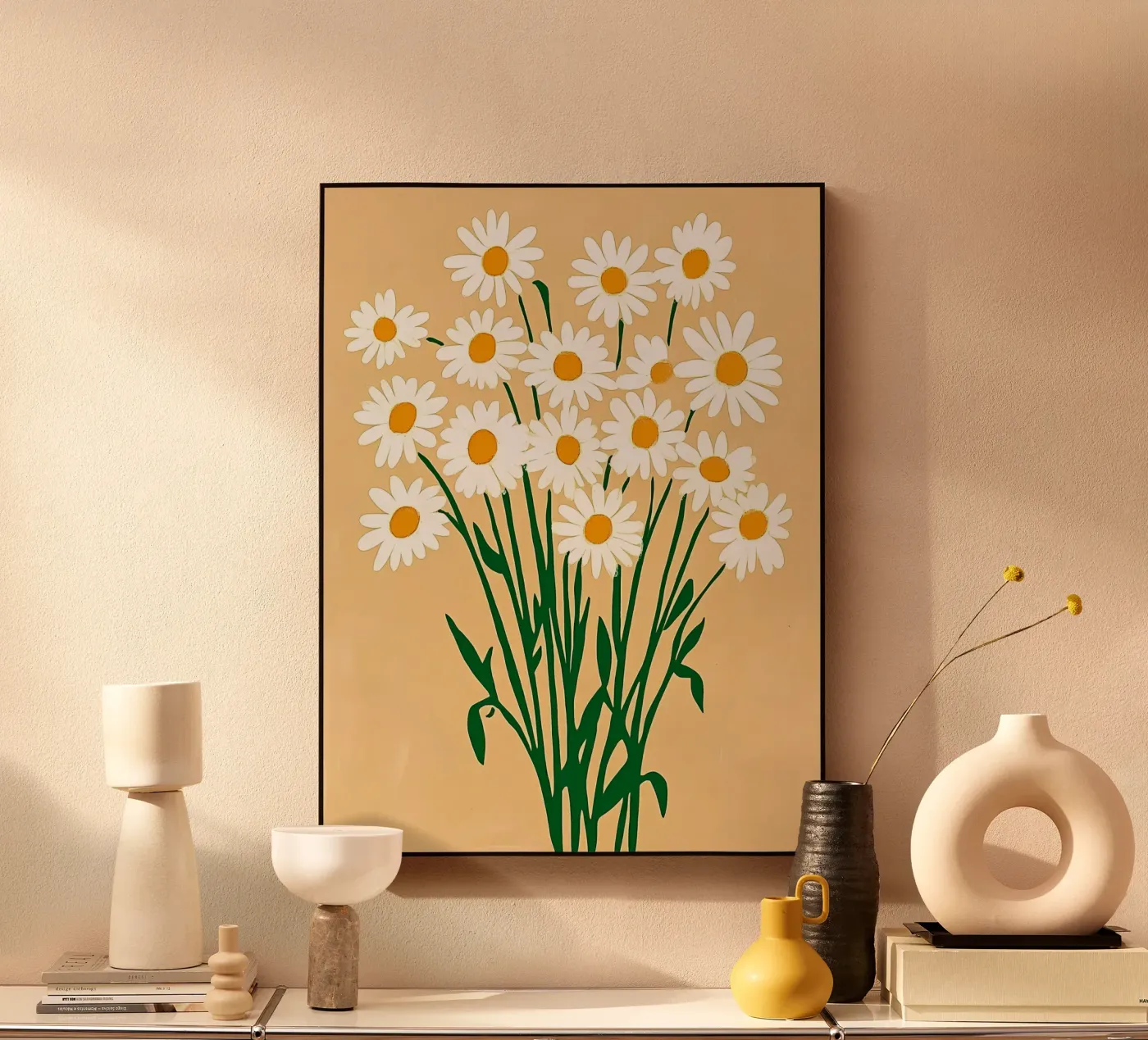 Summer daisies Acryl-Glas von IamHomeStudio
