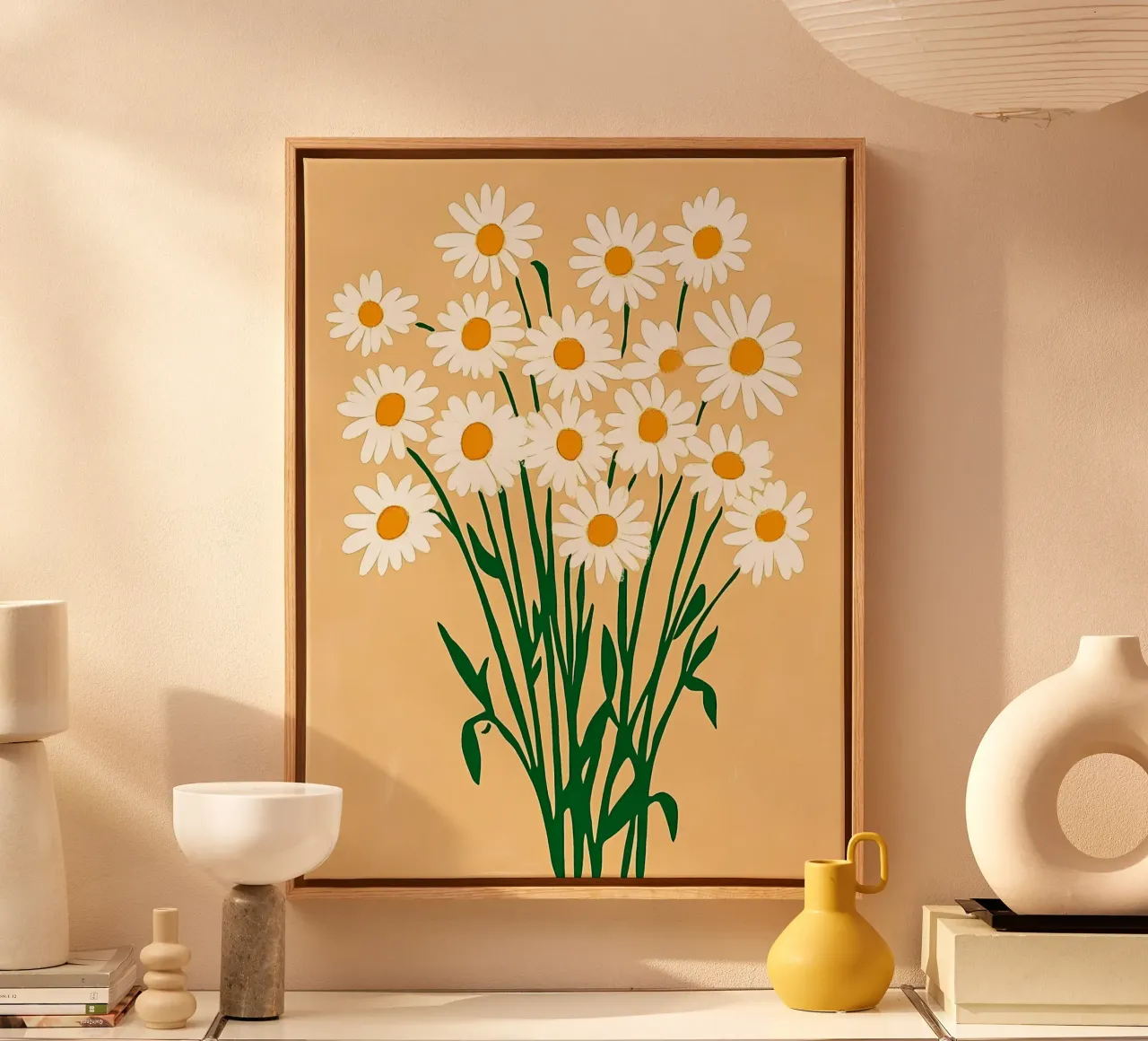 Margherite estive tela con Cornice a cassetta da IamHomeStudio