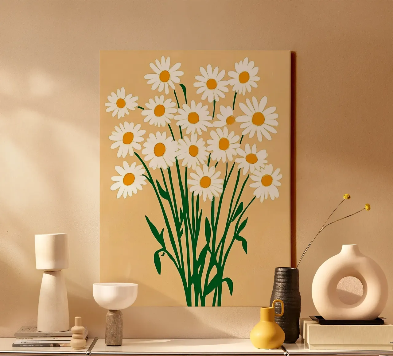 Margherite estive tela con Cornice a cassetta da IamHomeStudio