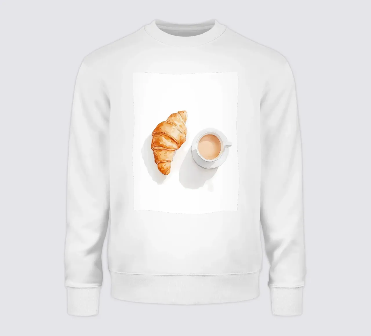 Caffè e croissant felpa da IamHomeStudio