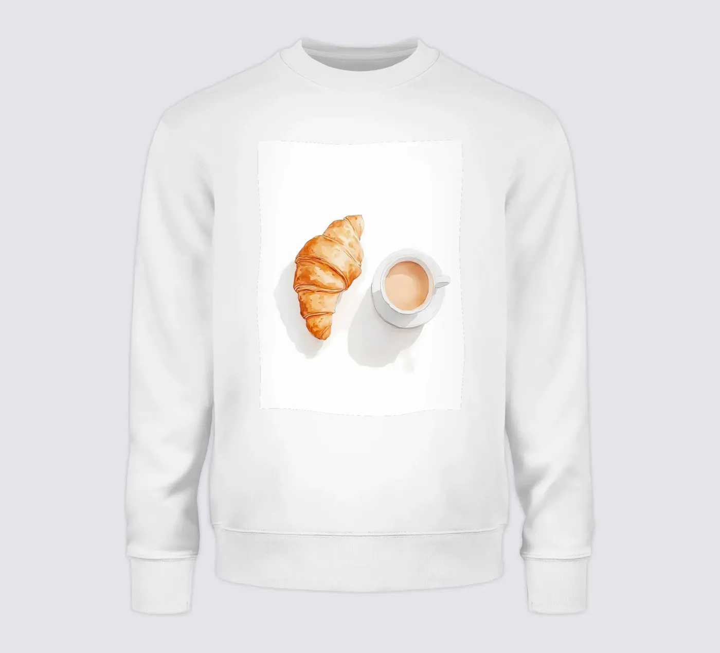 Caffè e croissant felpa da IamHomeStudio
