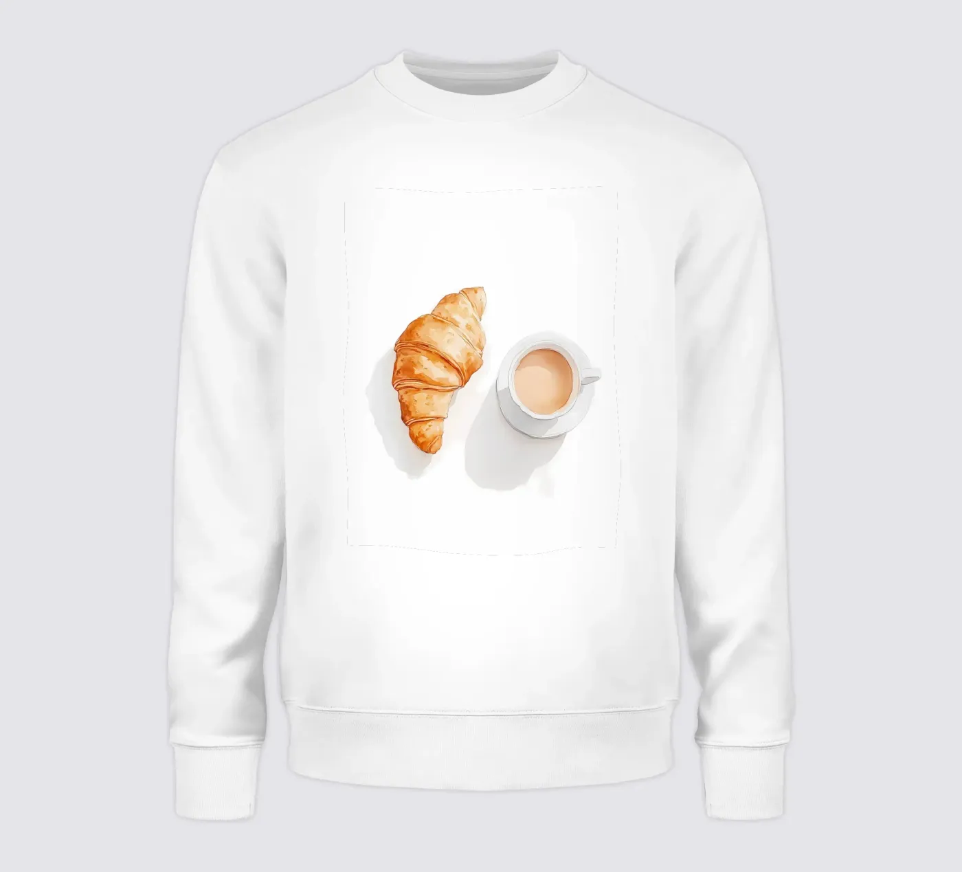 Caffè e croissant felpa da IamHomeStudio