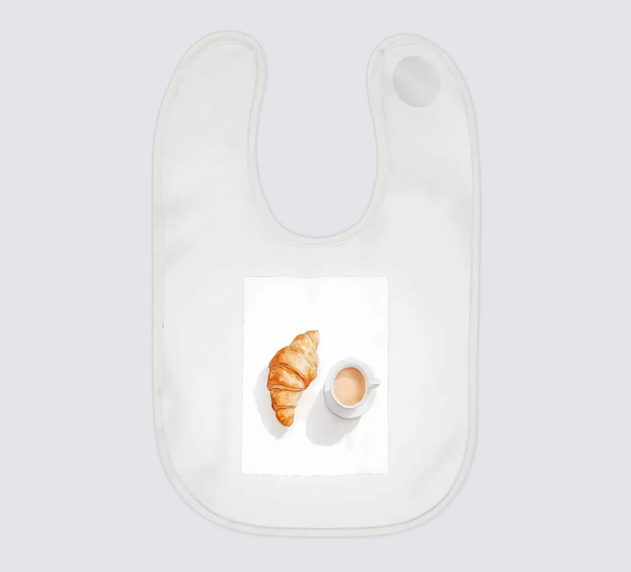 Coffee and croissant bavaglino da IamHomeStudio