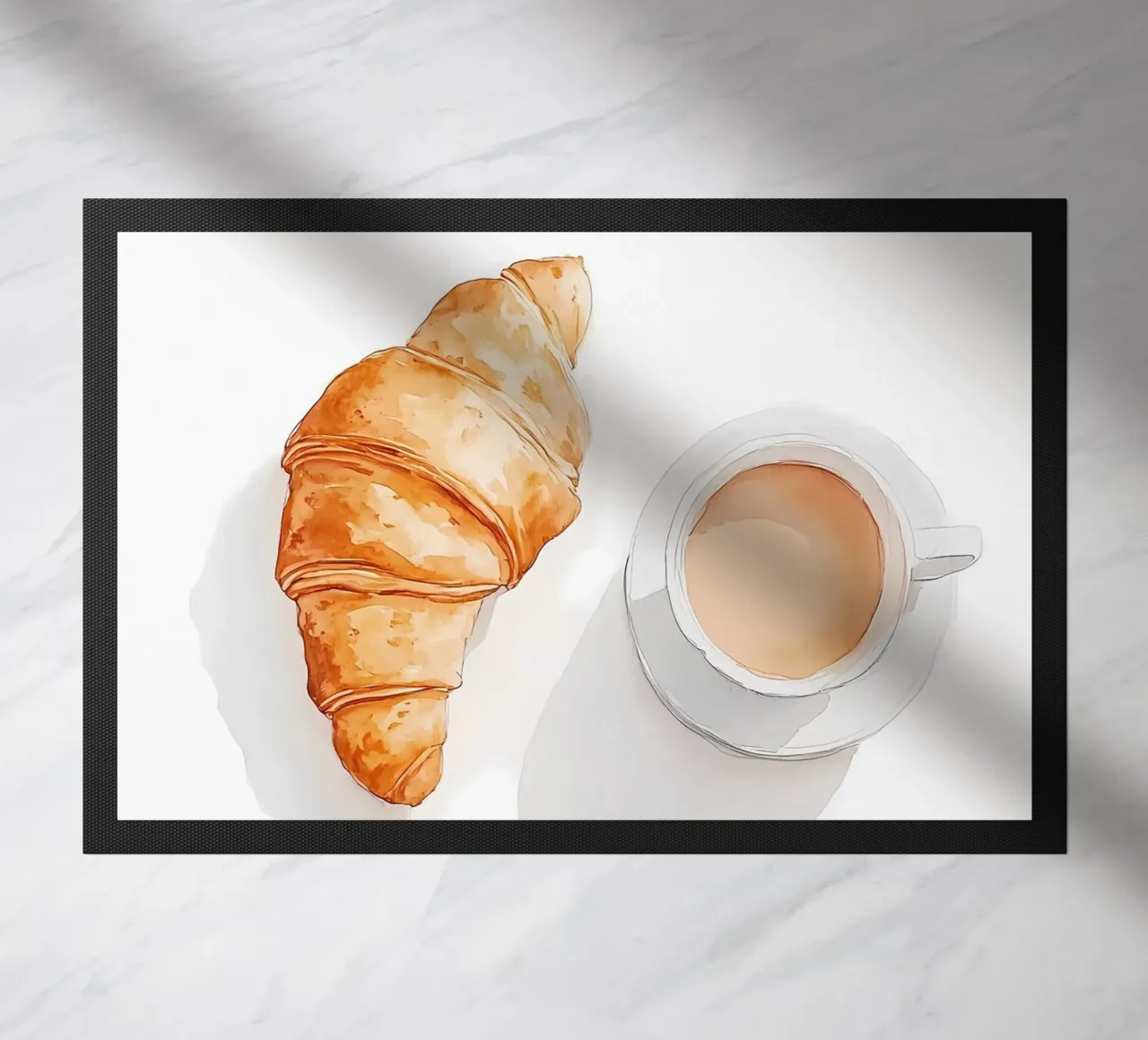 Caffè e croissant zerbino da IamHomeStudio