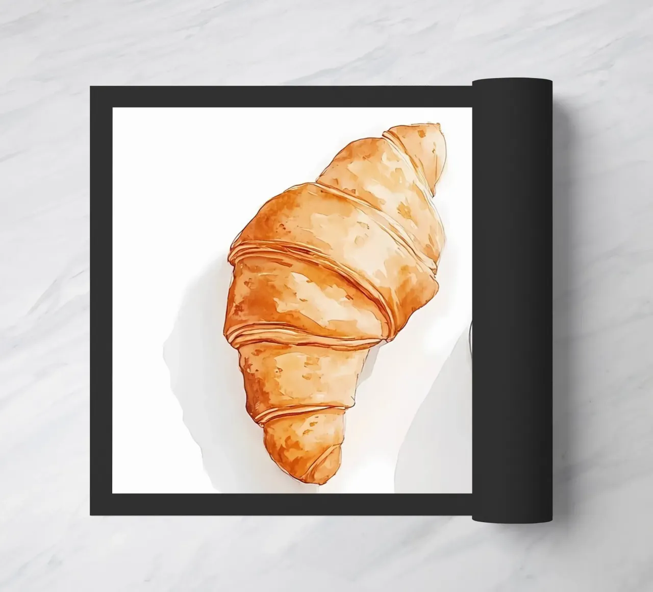 Caffè e croissant zerbino da Olga Wildrose