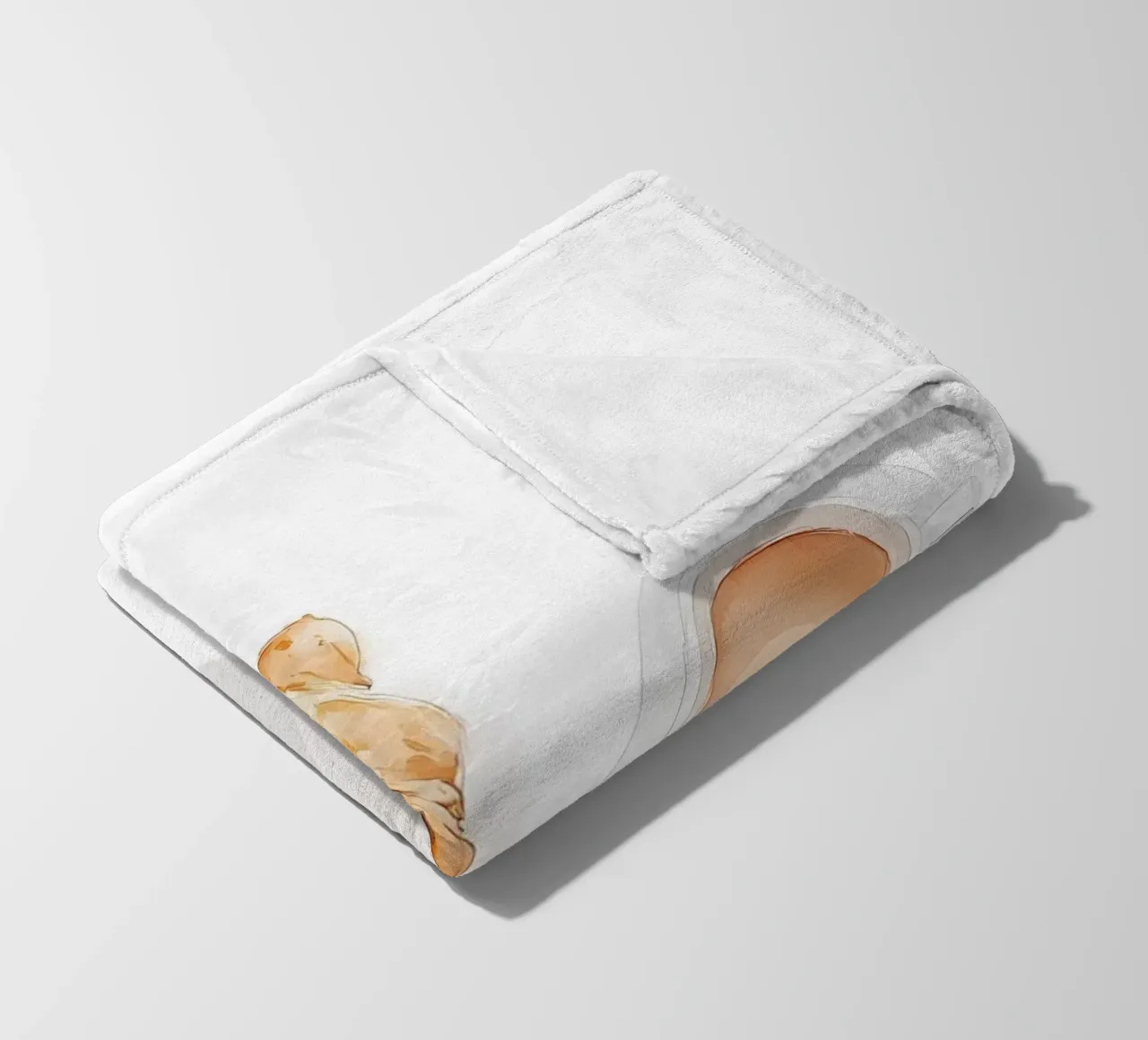 Caffè e croissant coperta in pile da Olga Wildrose