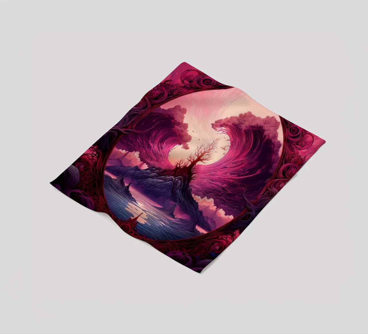 magischer Felsen Fleecedecke von kimmindmuse