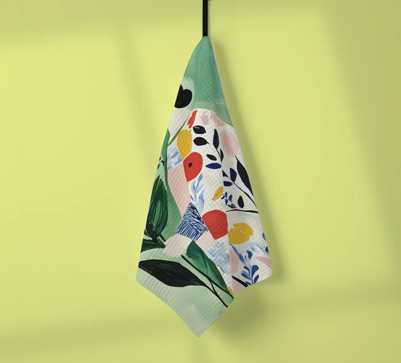 Donna con fiori canovaccio da cucina da IamHomeStudio