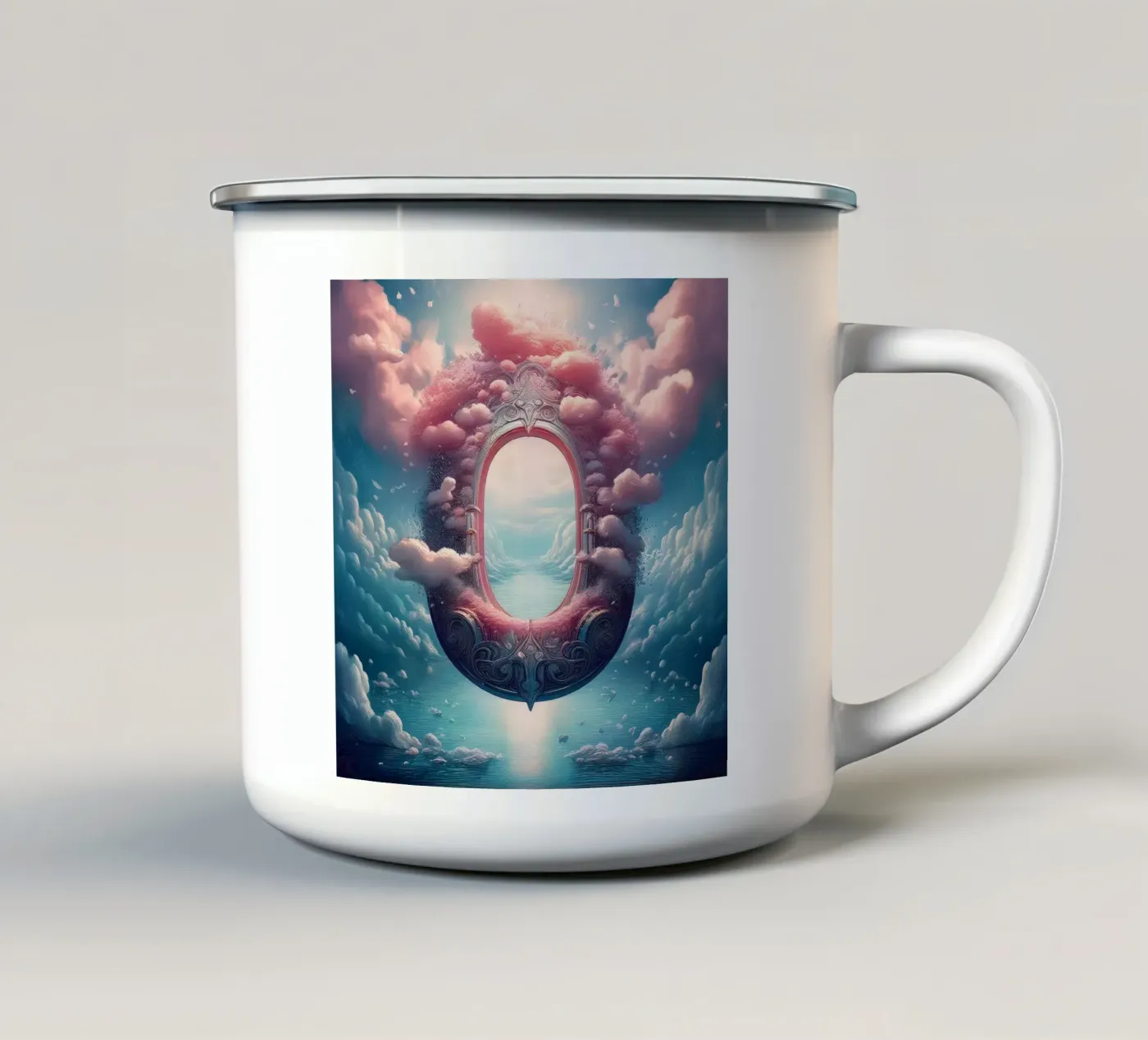 zero enamel mug by kimmindmuse