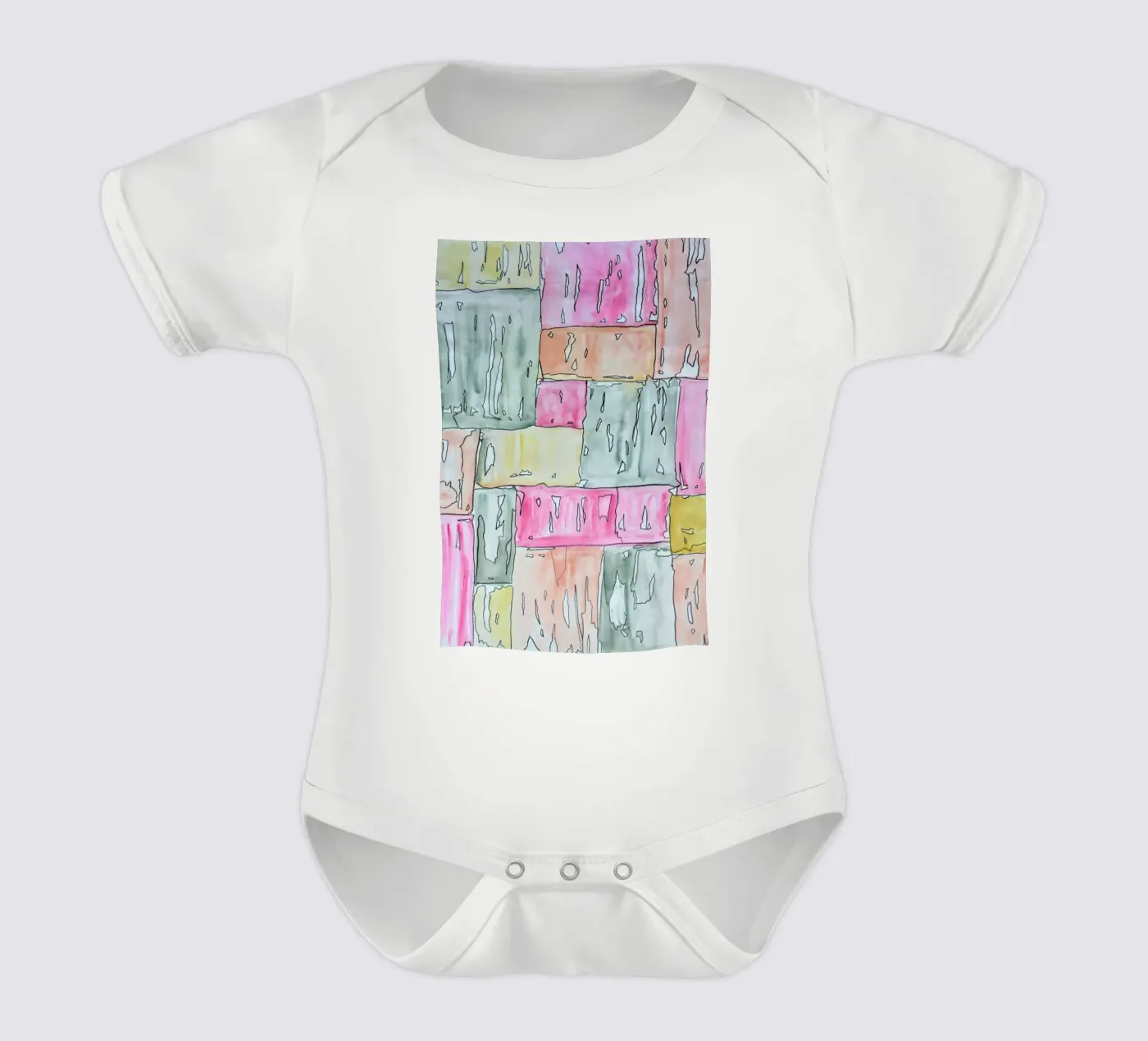 COLOUR-CODE PASTEL Kurzarm Babybody von FRITSCH&FRITSCH