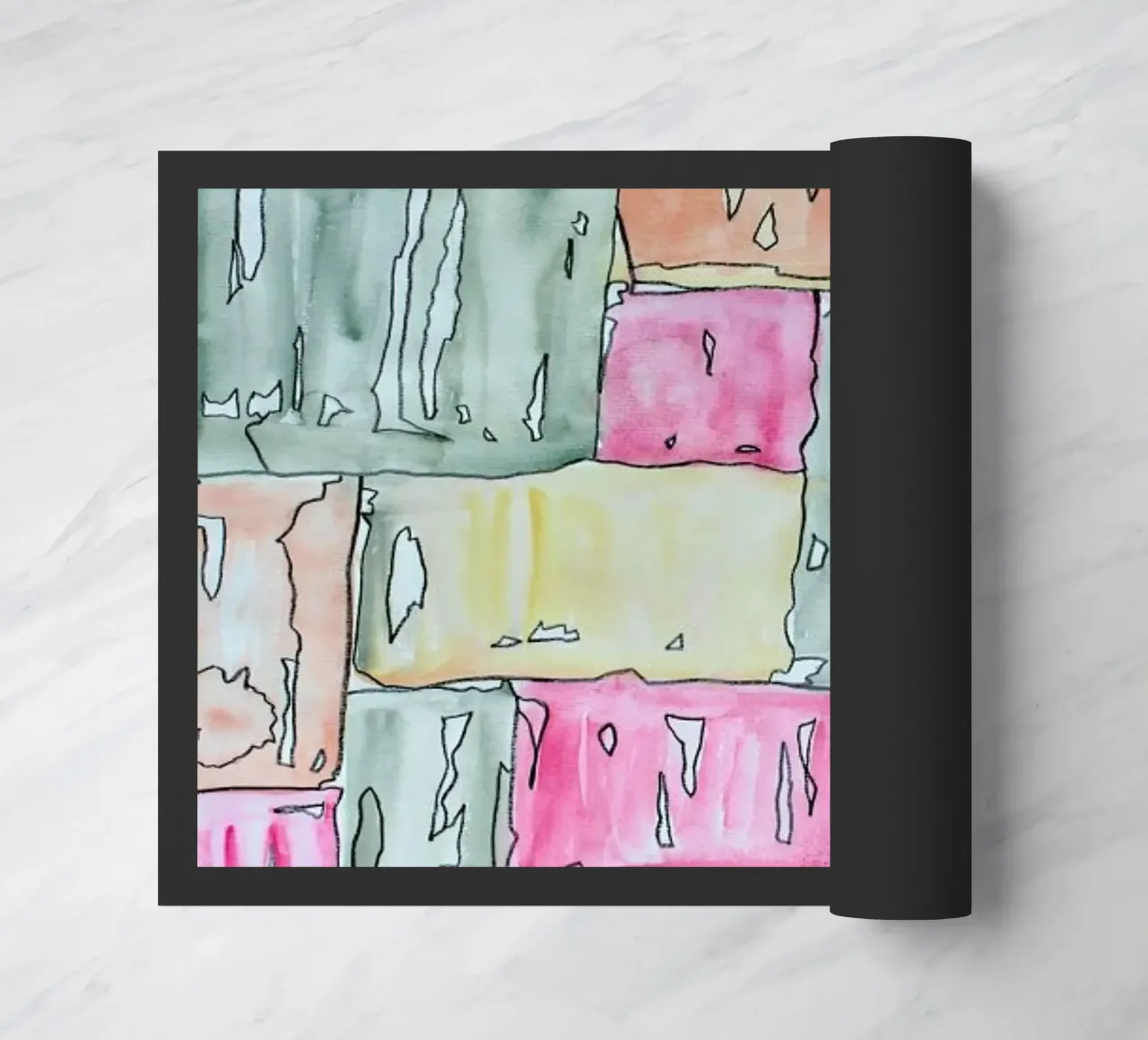 COLOUR-CODE PASTEL doormat by FRITSCH&FRITSCH