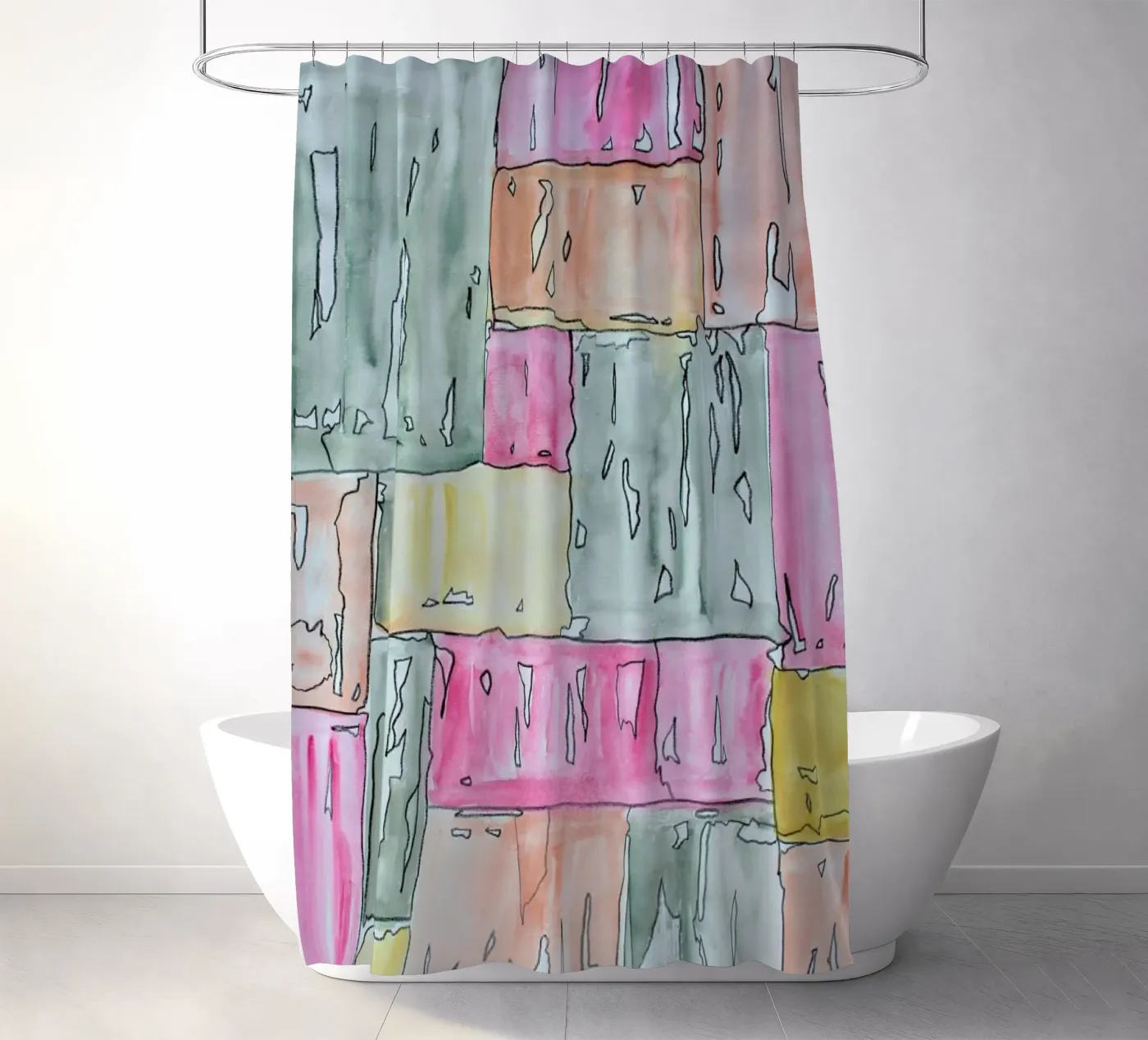 COLOUR-CODE PASTEL Duschvorhang von FRITSCH&FRITSCH