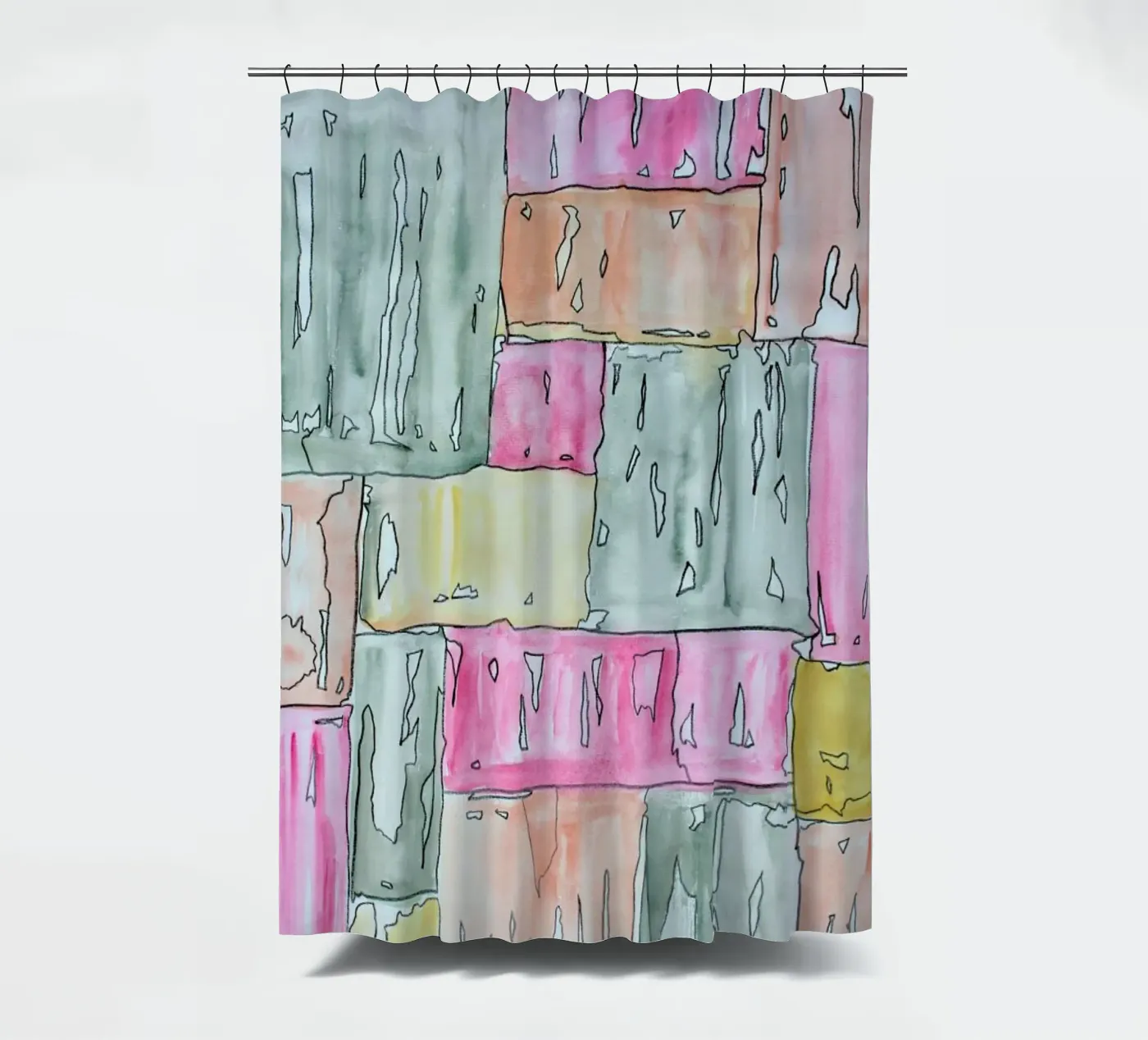 COLOUR-CODE PASTEL Duschvorhang von FRITSCH&FRITSCH