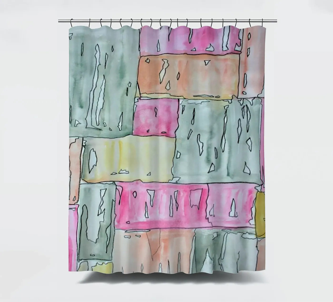 COLOUR-CODE PASTEL Duschvorhang von FRITSCH&FRITSCH