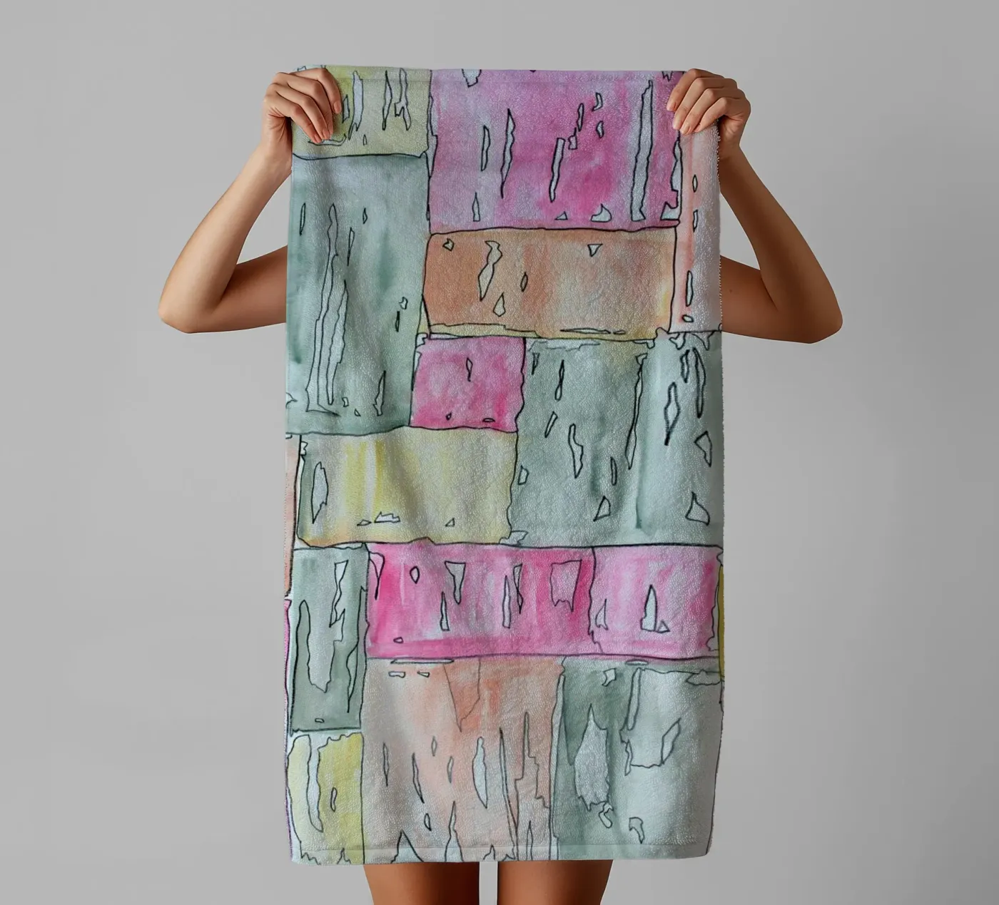 COLOUR-CODE PASTEL badhanddoek van FRITSCH&FRITSCH