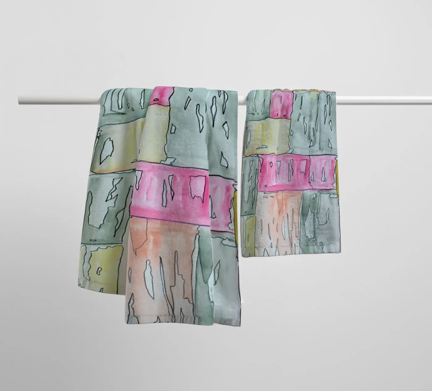 COLOUR-CODE PASTEL badhanddoek van FRITSCH&FRITSCH