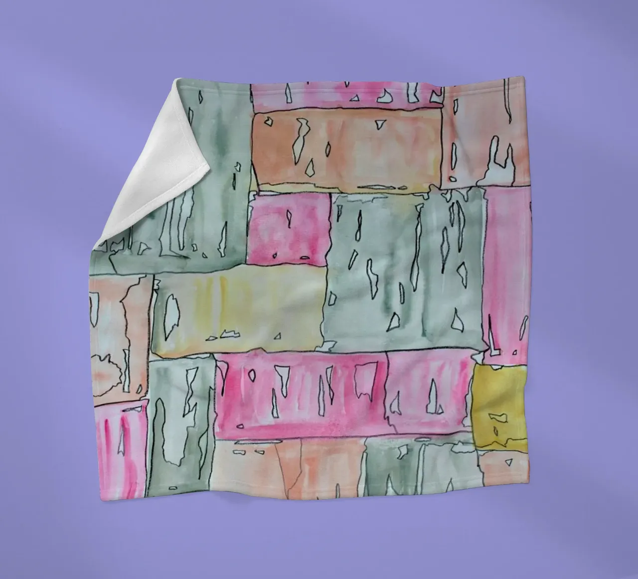 COLOUR-CODE PASTEL fleecedeken van FRITSCH&FRITSCH