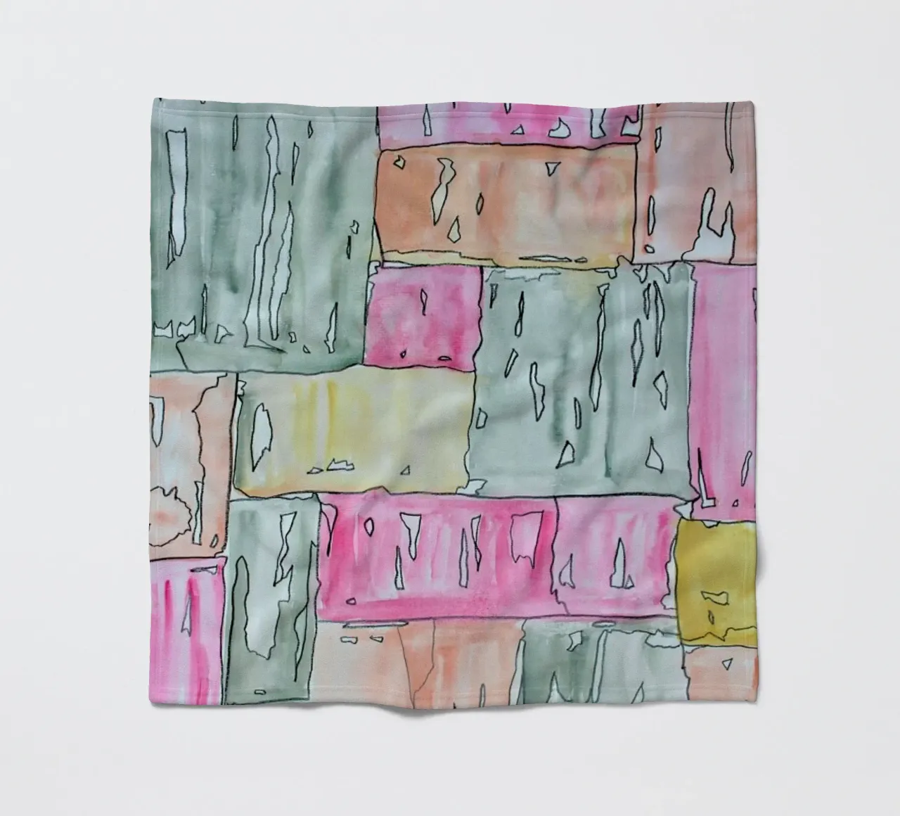 COLOUR-CODE PASTEL fleecedeken van FRITSCH&FRITSCH