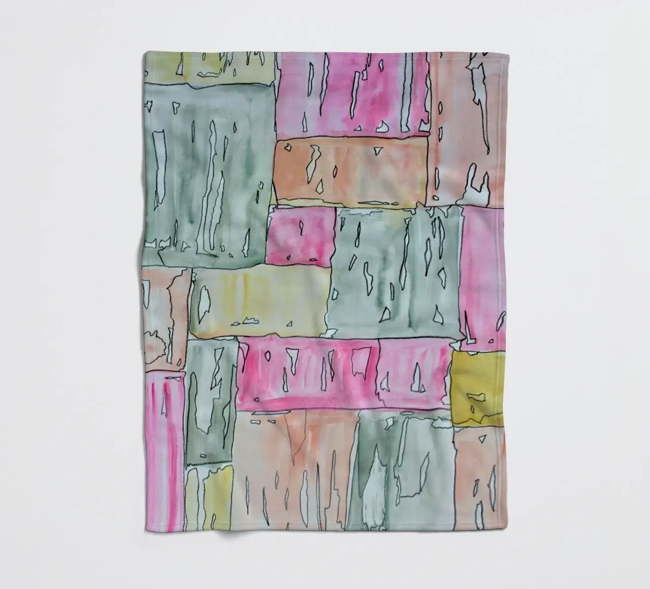 COLOUR-CODE PASTEL fleecedeken van FRITSCH&FRITSCH