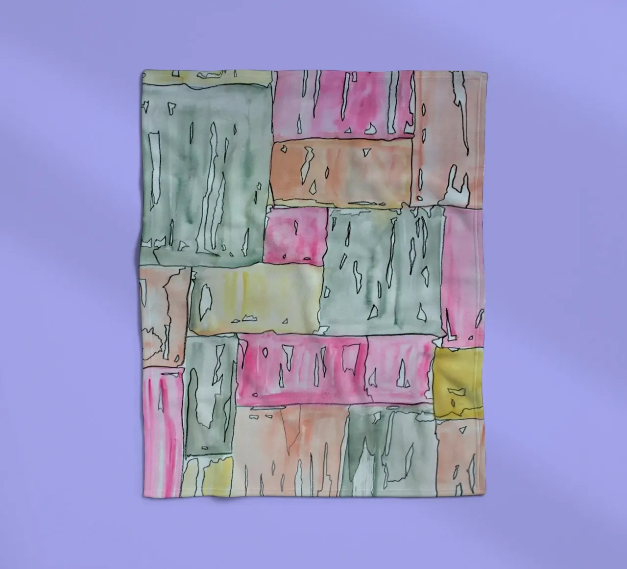 COLOUR-CODE PASTEL fleecedeken van FRITSCH&FRITSCH