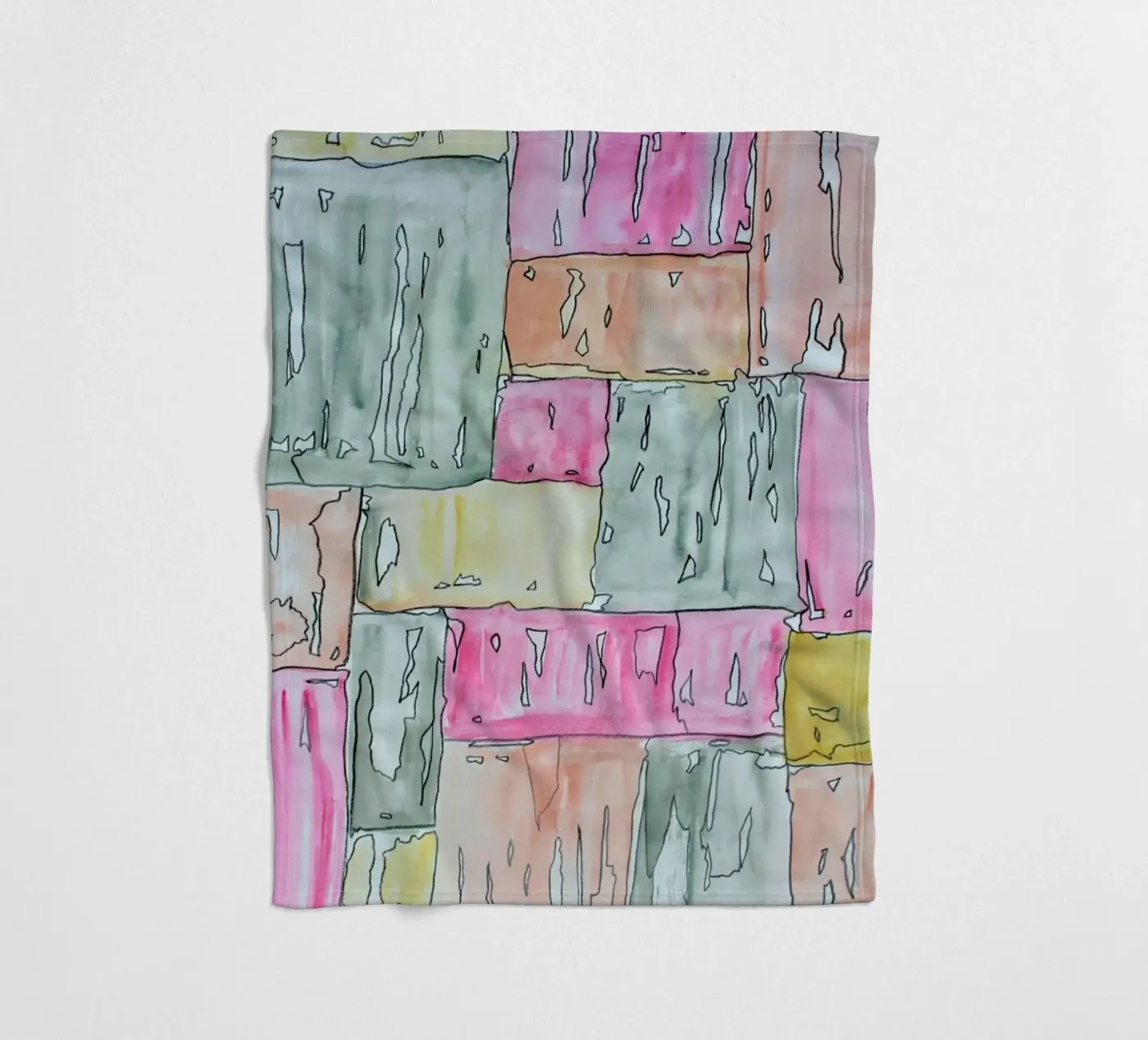 COLOUR-CODE PASTEL fleecedeken van FRITSCH&FRITSCH