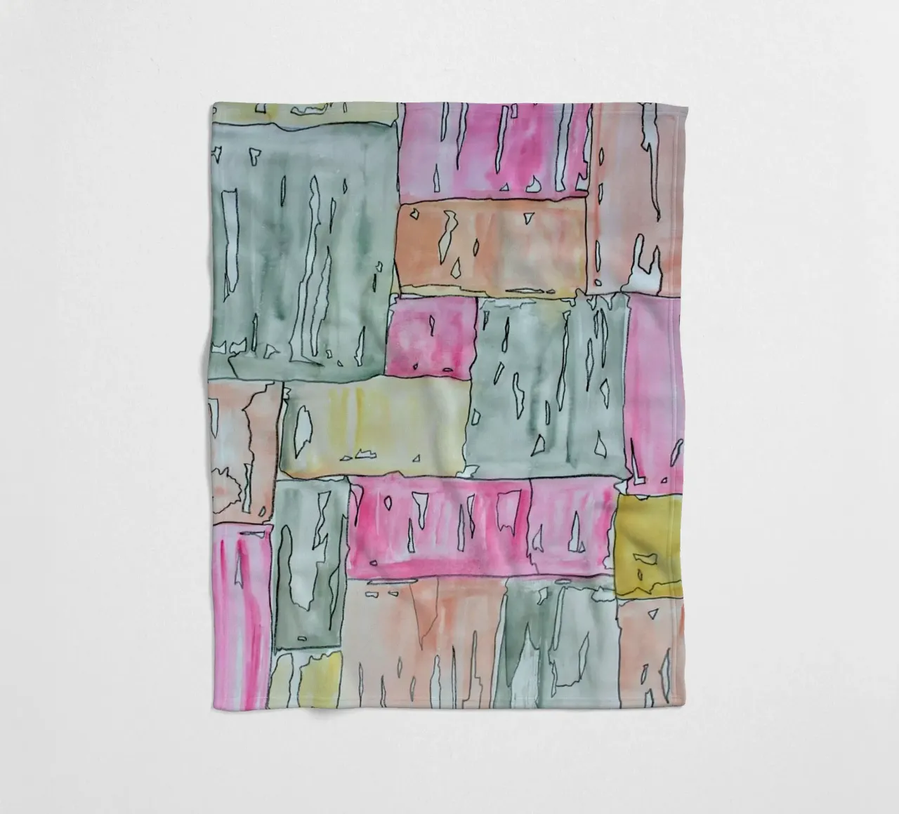 COLOUR-CODE PASTEL fleecedeken van FRITSCH&FRITSCH